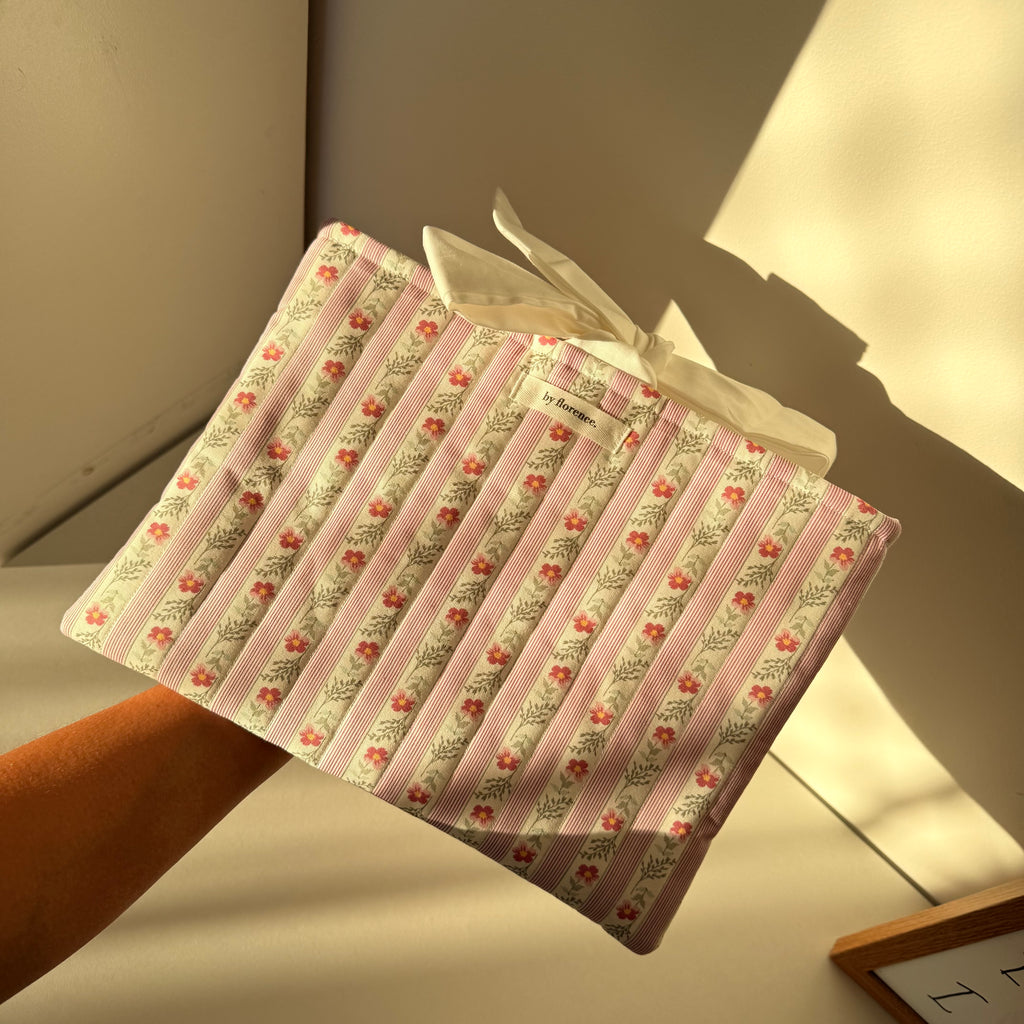 Rosewood Stripe Book Sleeve